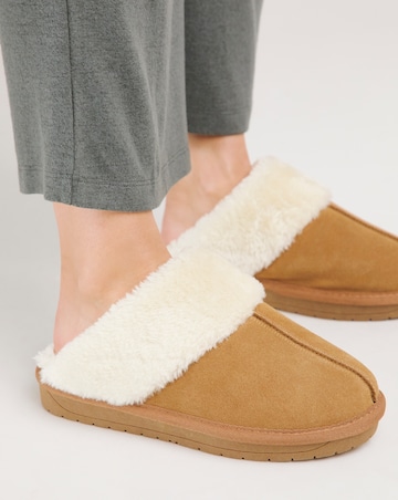 Albza Suede Closed Toe Slippers - Extra Wide Fit (EEE)
