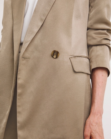 Truffle Satin Blazer