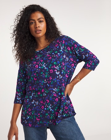 3/4 Sleeve Longline Top