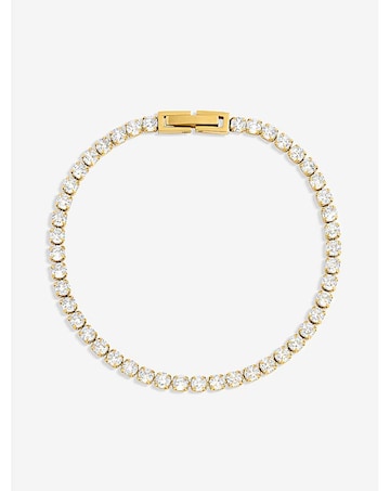 Jon Richard Waterproof Gold Plated Tennis Bracelet