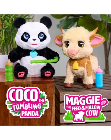 FurReal Maggie the Feed & Follow Cow