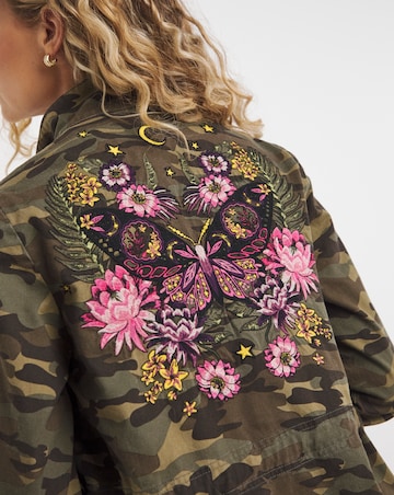 Joe Browns Embroidered Camo Military Jacket