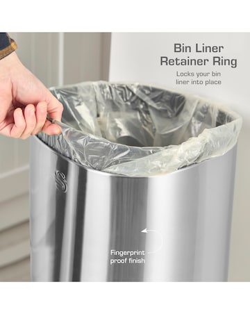 Swan 30L Square Sensor Bin