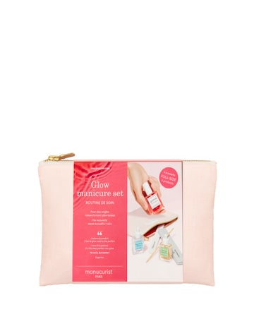 Manucurist 3-step Glow Manicure Set with travel bag