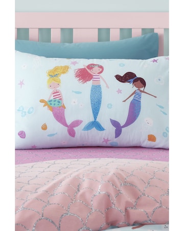 Catherine Lansfield Mermaid Reversible Duvet Cover Set