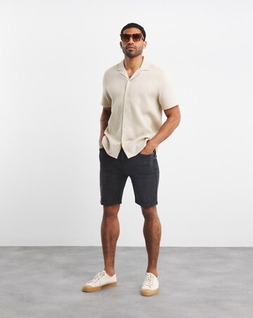 Ripped 5 Pocket Denim Short