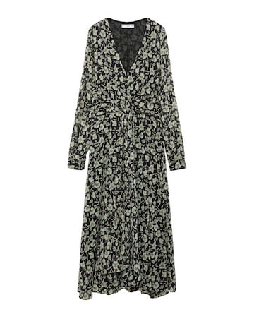 Mango Briony Floral V Neck Dress