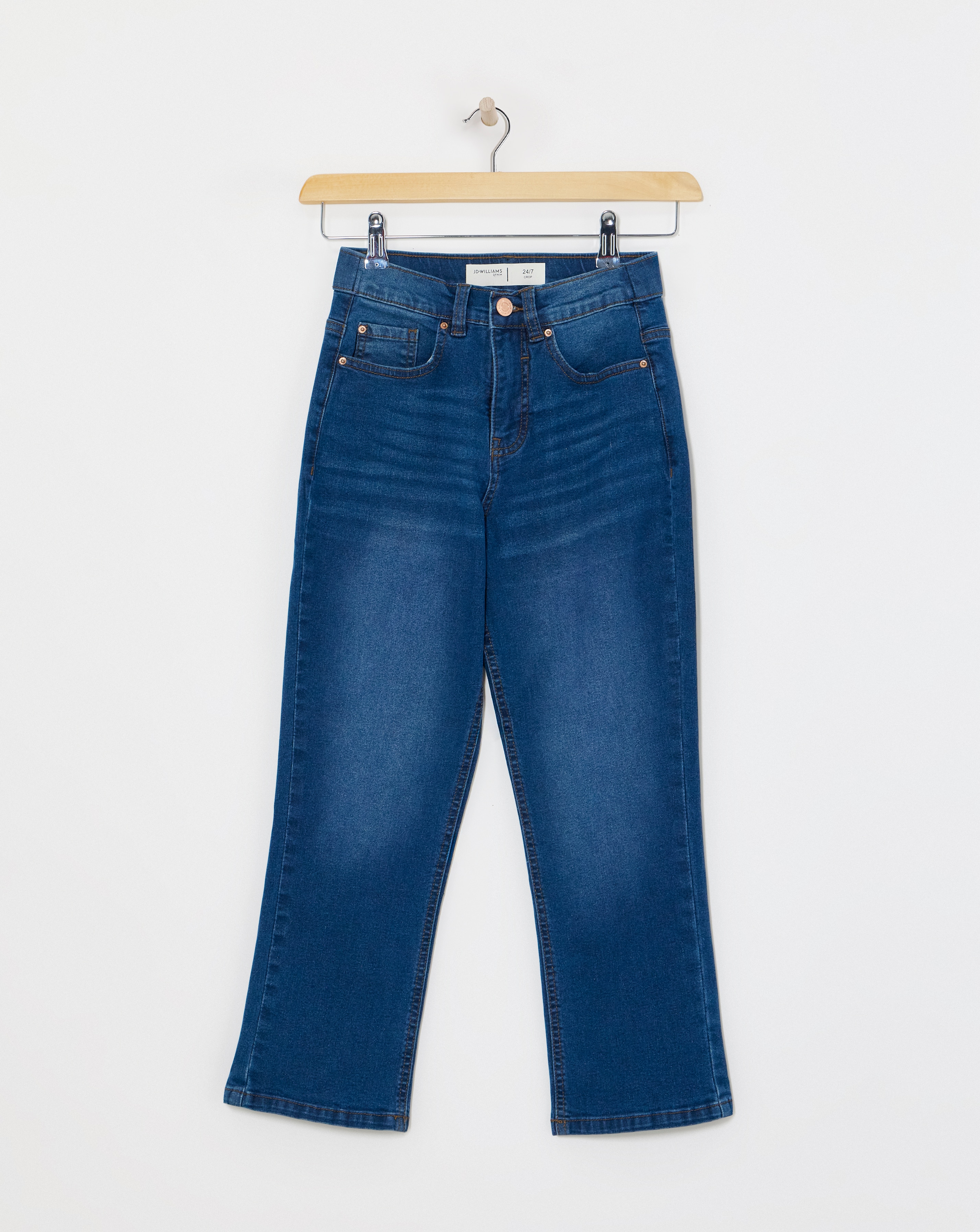 24/7 Mid Blue Crop Jeans