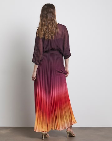 Joanna Hope Ombre Pleated Dress
