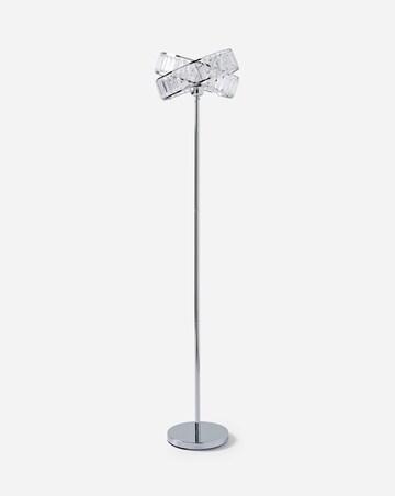 Juno Chrome & Acrylic Floor Lamp