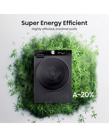Hisense 7 Series WF7S1247BB AI Wifi-enabled 12kg 1400 spin Washing Machine Black