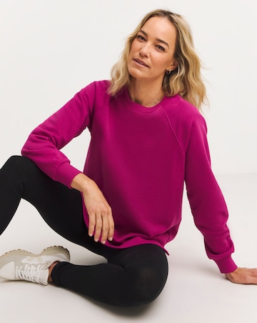 Magenta Classic Longline Sweatshirt