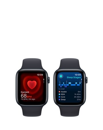 Apple Watch SE GPS 44mm Midnight Aluminium Case with Midnight Sport Band - S/M