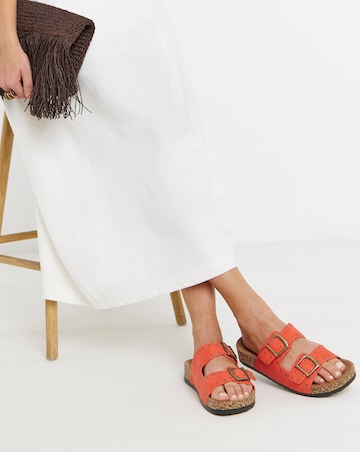 Heavenly Feet Polly Studded Detail Sandals - Wide Fit (E)