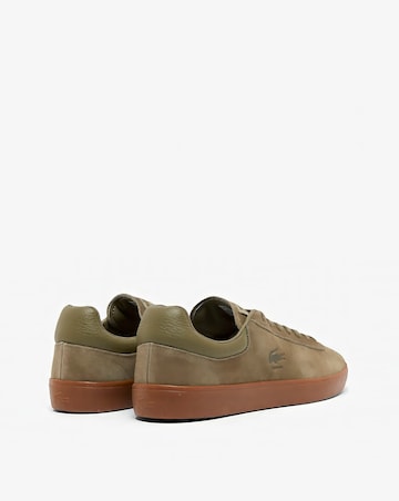 Lacoste Baseshot Suede Trainers - Khaki