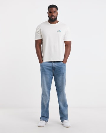 Jack & Jones Sardinia Back Graphic T-Shirt - Cream