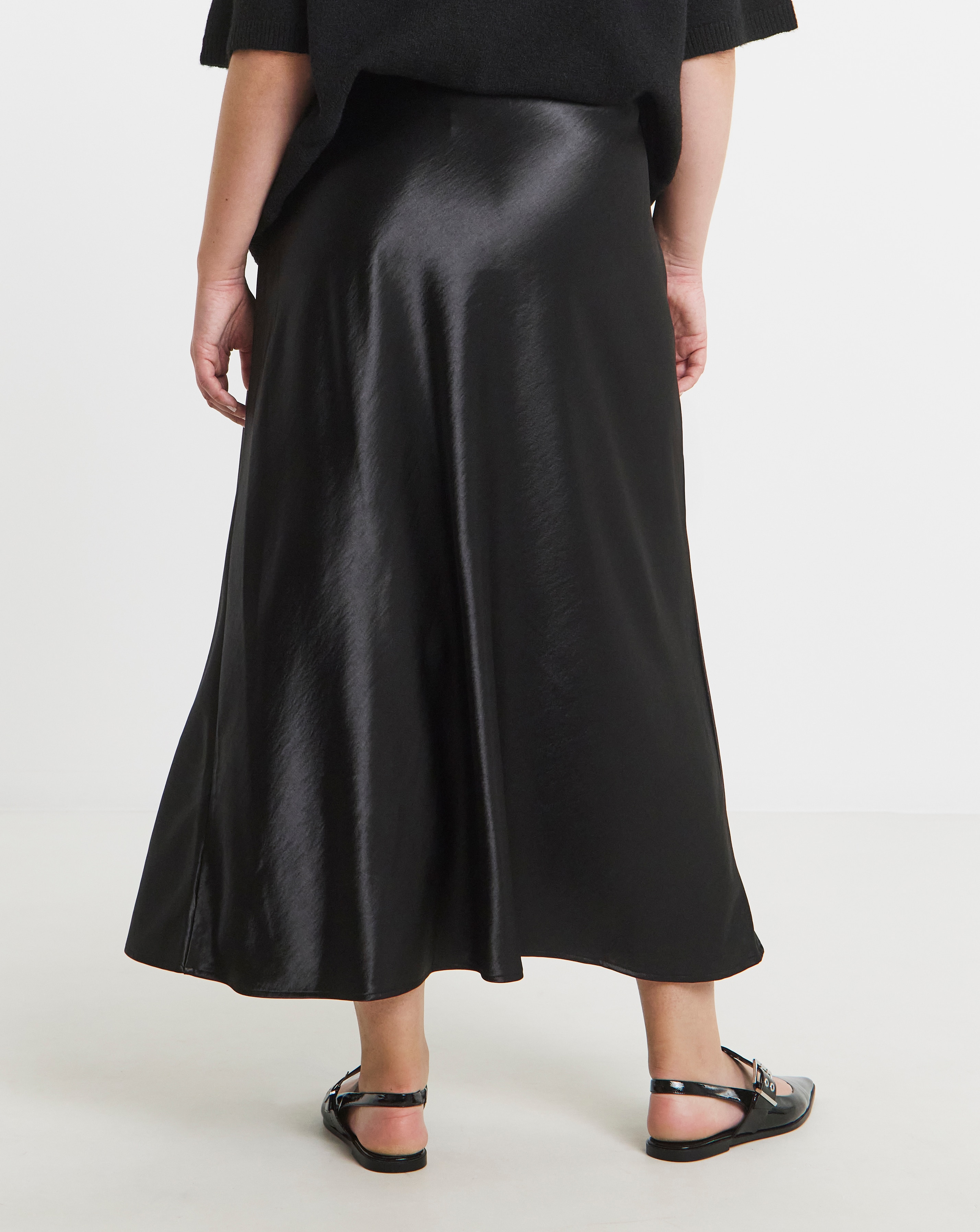 Simply Be Satin Maxi Skirt | JD Williams