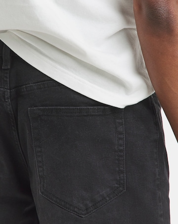 Straight Fit Stretch Jeans Blackwash