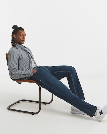 Straight Fit Stretch Jeans Dark Tint