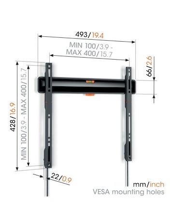Vogels TVM 3405 32-77 Fixed TV Wall Mount