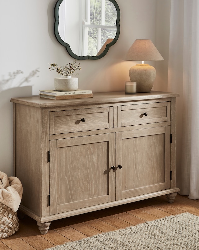 Julipa Imogen Ready Assembled Wooden Small Sideboard