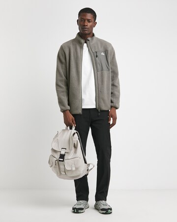 Snowdonia Grey Zip Through Fleece