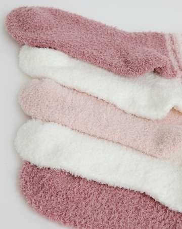 Pretty Secrets (5 Pair Pack) Fluffy Socks