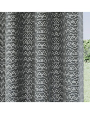 Aspen Light Filtering Woven Eyelet Curtains