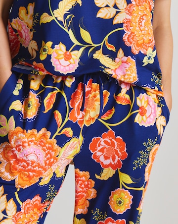 Figleaves V-Neck Pyjama Set Floral Print