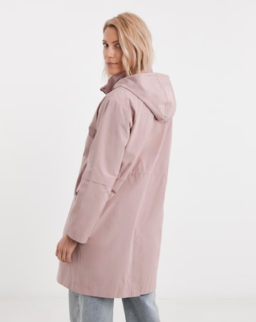 Blush Longline Shower Resist Rain Jacket
