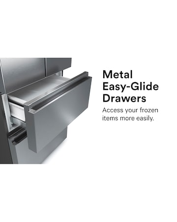 Hisense RF632N4WFE Fridge Freezer - Black E Rated