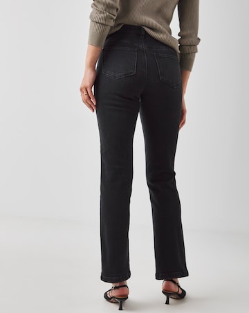 Washed Black Magisculpt Straight Leg Jeans