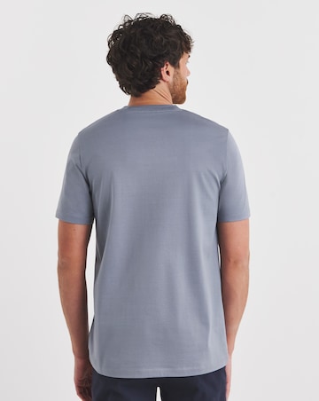 Folio Mercerised Supima T-Shirt- Pastel Blue