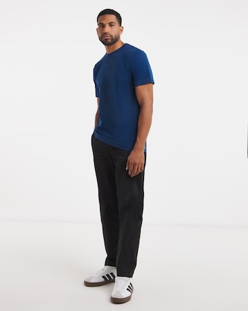 Pure Cotton Crew Neck T-Shirt Long - Cobalt