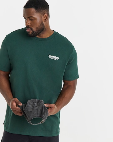 Jack & Jones Back Graphic Boston Tee - Green