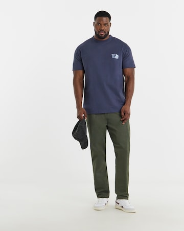 Jack & Jones Coastal Woodland Back Graphic T-Shirt - Grey