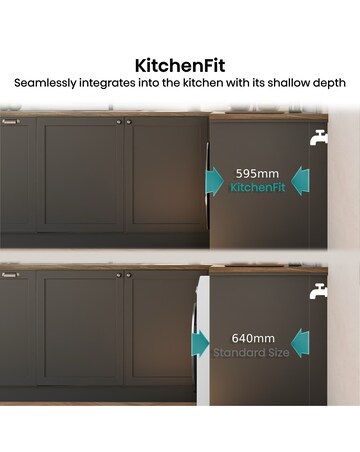 Hisense KitchenFit 5i Series WD5I1245BWR 12kg/8kg Washer Dryer - White
