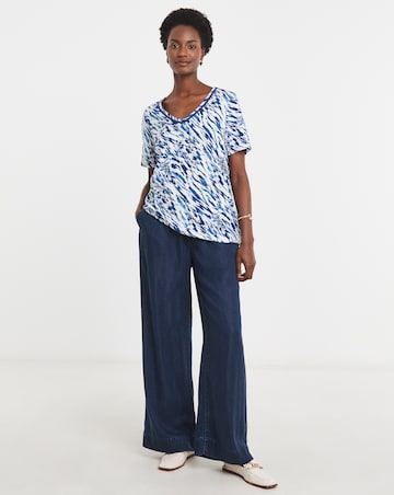 Bubble Hem Sleeve Top