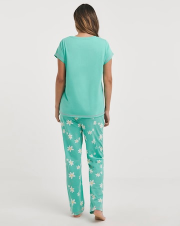 Joe Browns Green Daisy Pyjamas In A Bag