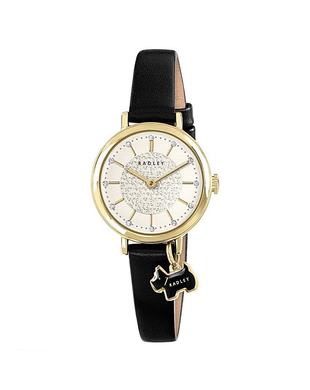 Radley Black Leather Strap Watch