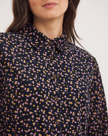 Julipa Printed Cord Shirt Dress