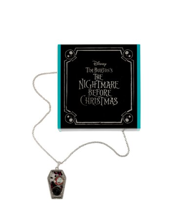 Disney Nightmare Before Christmas Silver plated Floating Stone Necklace
