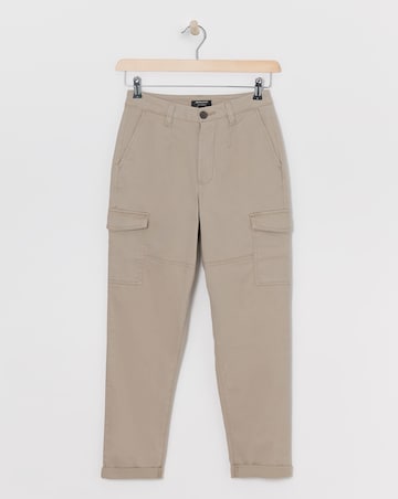 Camel Stretch Utility Tapered Chino Trousers