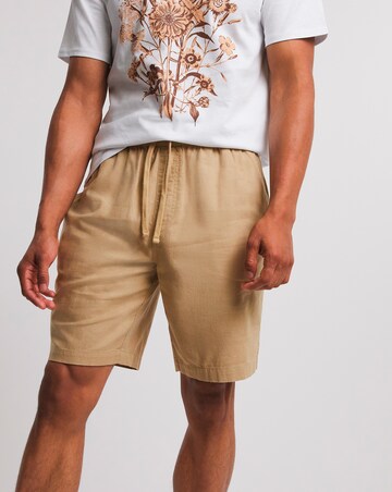 Linen Mix Elasticated Short