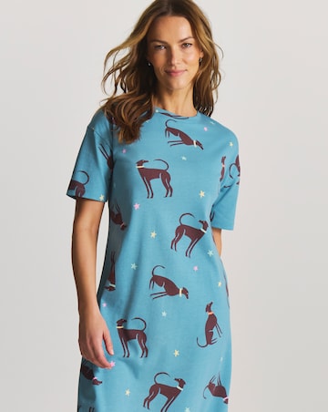 Pretty Secrets (2 Pack) Value Midi Nighties Dog Print