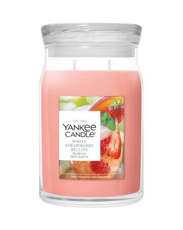 Yankee Candle Signature Large White Strawberry Bellini