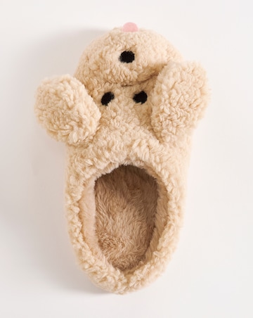 Vinny Dog Novelty Mule Slippers - Wide Fit (E)