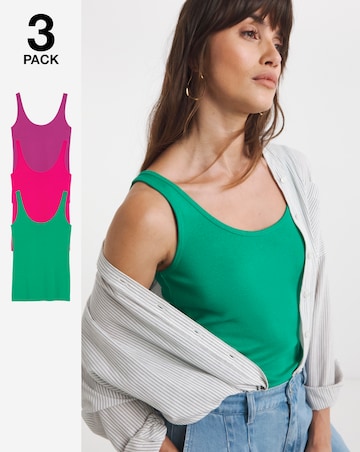 Pure Cotton 3 Pack Vests