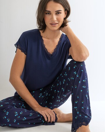Pour Moi Sofa Loves Lace Tshirt And Trouser PJ Set
