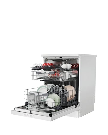 Hoover H-Dish 500 HF4B7F0W-80 14 Place Full Size WiFi Dishwasher White Install